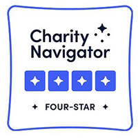 Four star rating award from Charity Navigator